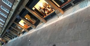 Our P/150/100 pavement lights on Sussex Street, Cambridge