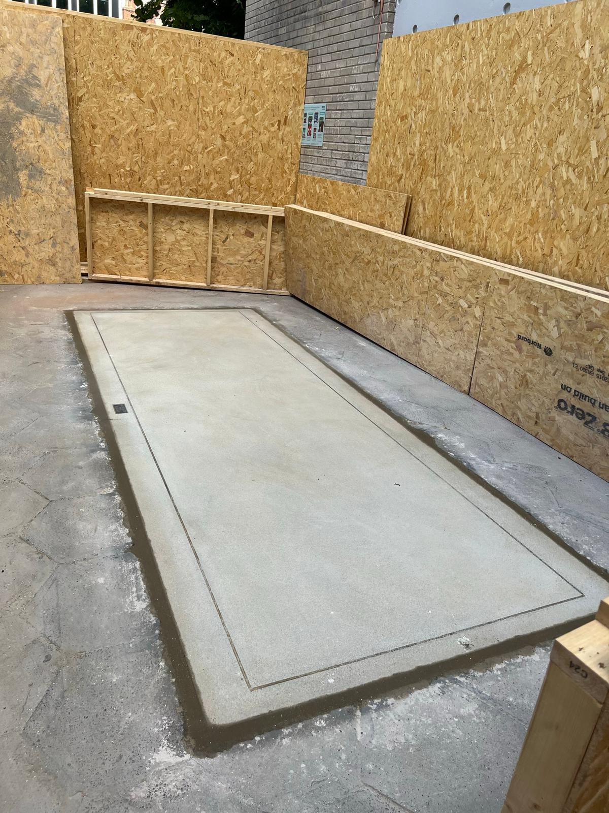 UKS-150-100 pavement light panel showing self-finish non-glazed construction